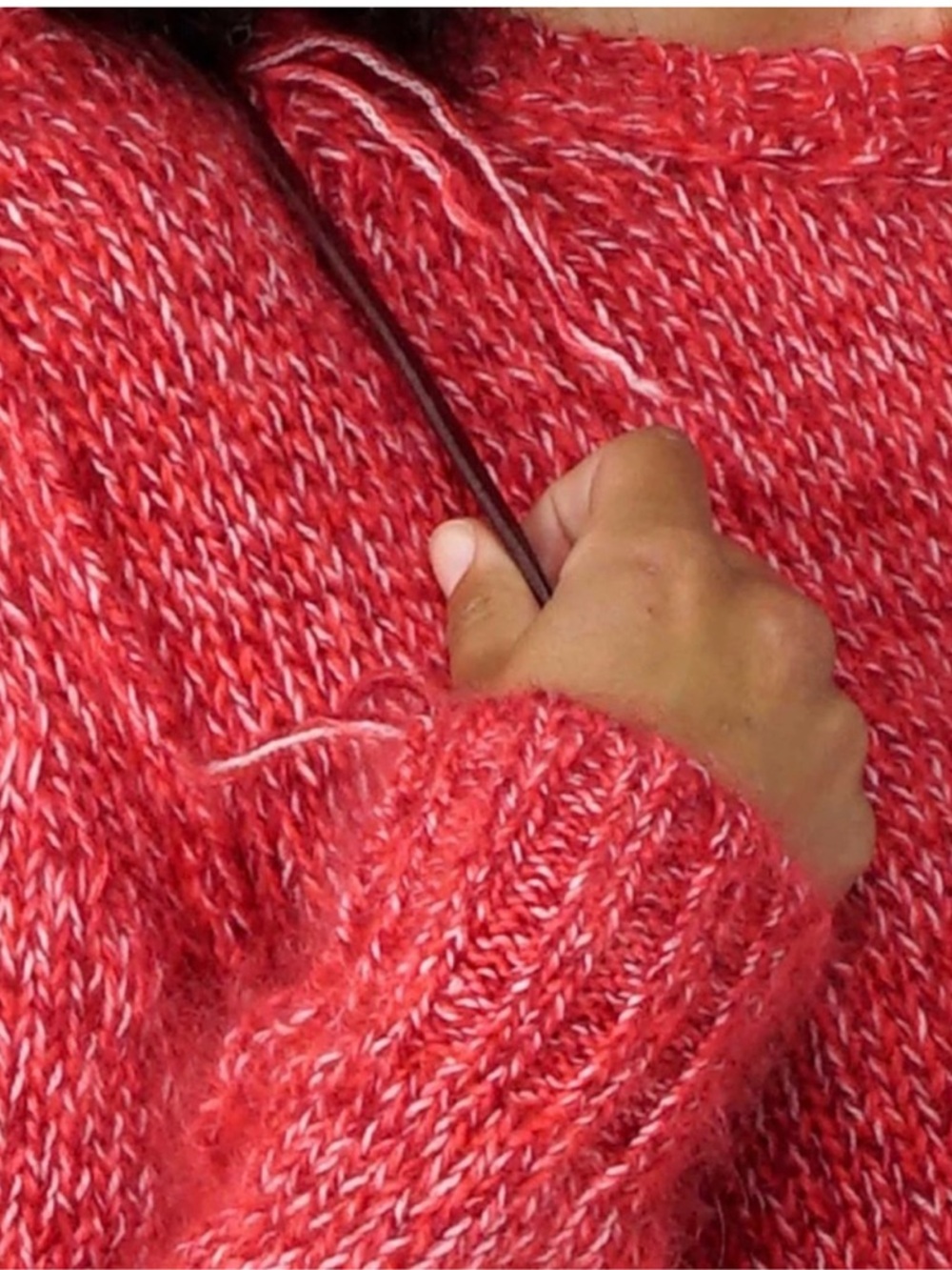 Golden Goose Tango Red Melange Knit Sweater Medium NWT - Picture 3 of 3